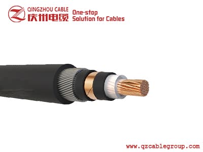 0.6/1 kV Single-core cables, XLPE insulated, wire armoured with copper and aluminum conductor