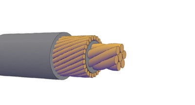 SERVICE ENTRANCE CONCENTRIC CABLE-DOMINICAN technical illustration