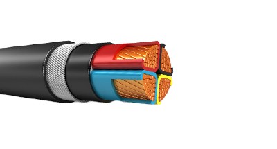 600/1000 V XLPE insulated, wire armoured with copper conductor BS 5467